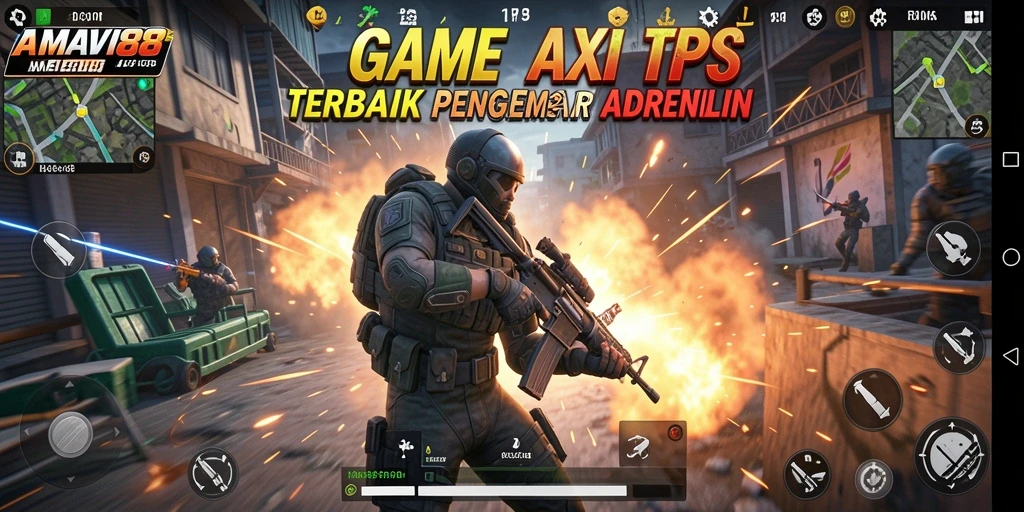 Tampilan penuh aksi dari gameplay TPS di AMAVI88.