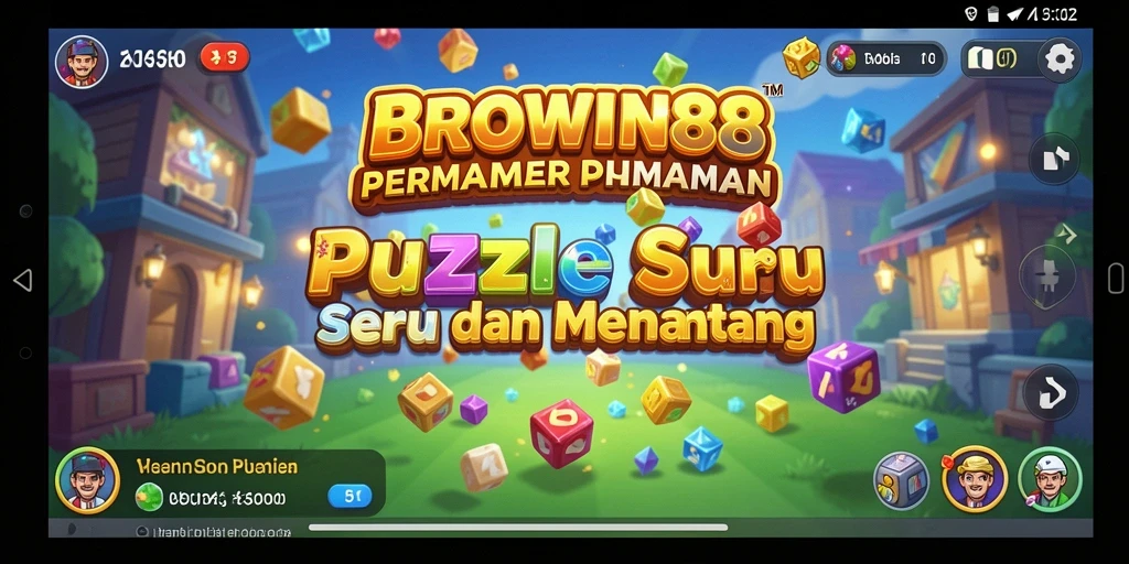 Tampilan gameplay Puzzle BROWIN88 yang seru dan menantang.