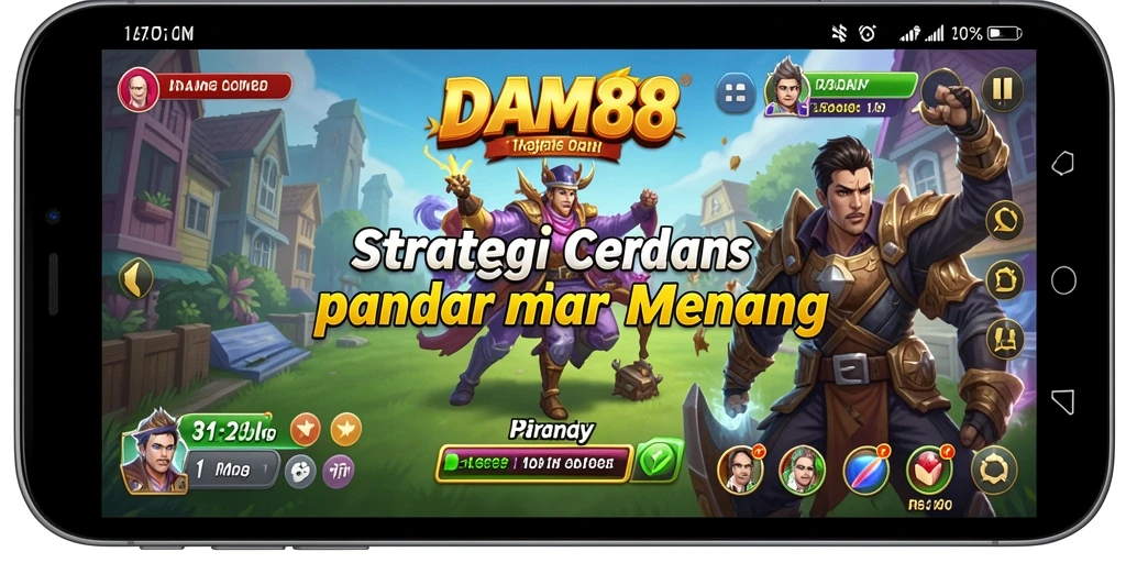 Tangkapan layar gameplay DAM88 menampilkan pertempuran strategi intens.