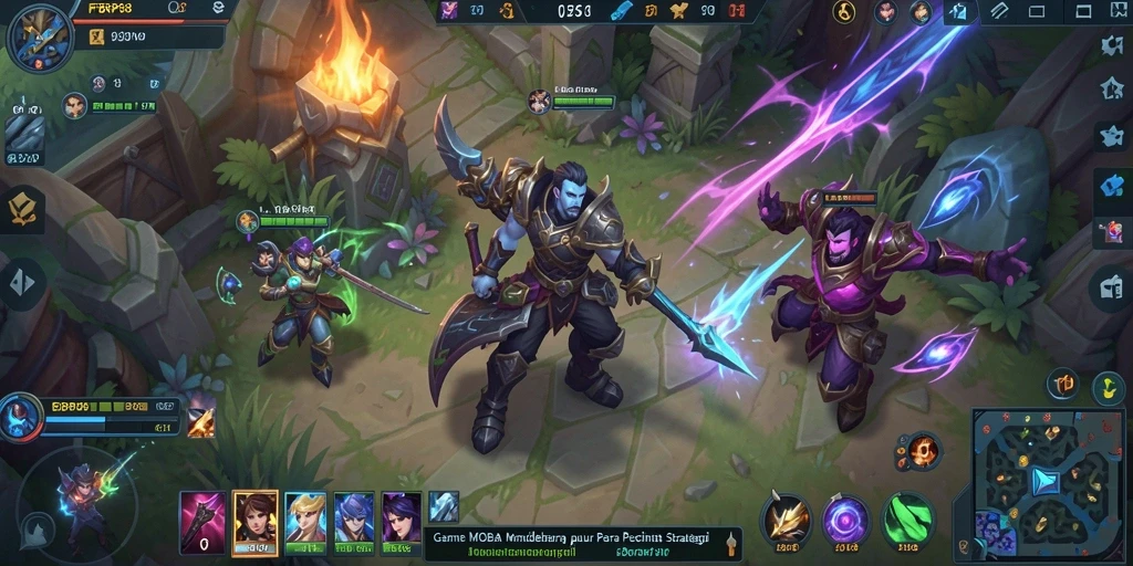 Screenshot game FBRP88 menampilkan aksi seru dalam pertarungan MOBA.