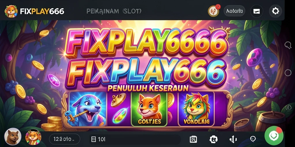 Tampilan gameplay SLOT FIXPLAY666 yang menarik dan interaktif.