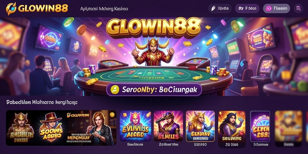 Screenshot permainan Kasino GLOWIN88 yang menampilkan aksi seru.