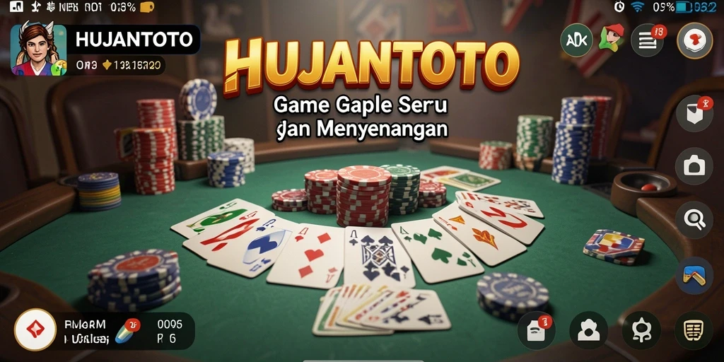 Tampilan gameplay HUJANTOTO yang seru dan menarik.