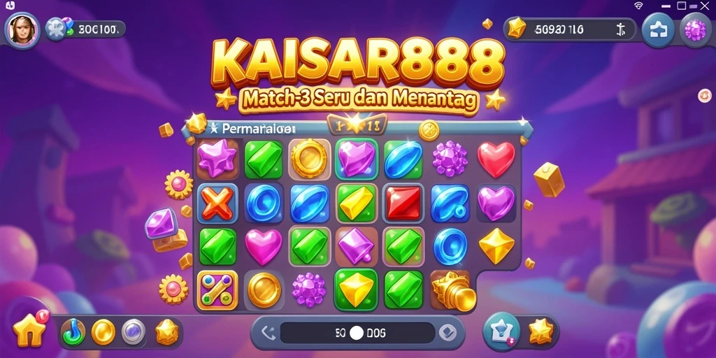 Tampilan gameplay seru di KAISAR888 dengan warna cerah.