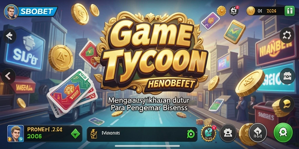 Tampilan gameplay SBOBET yang memukau dalam membangun bisnis Tycoon.