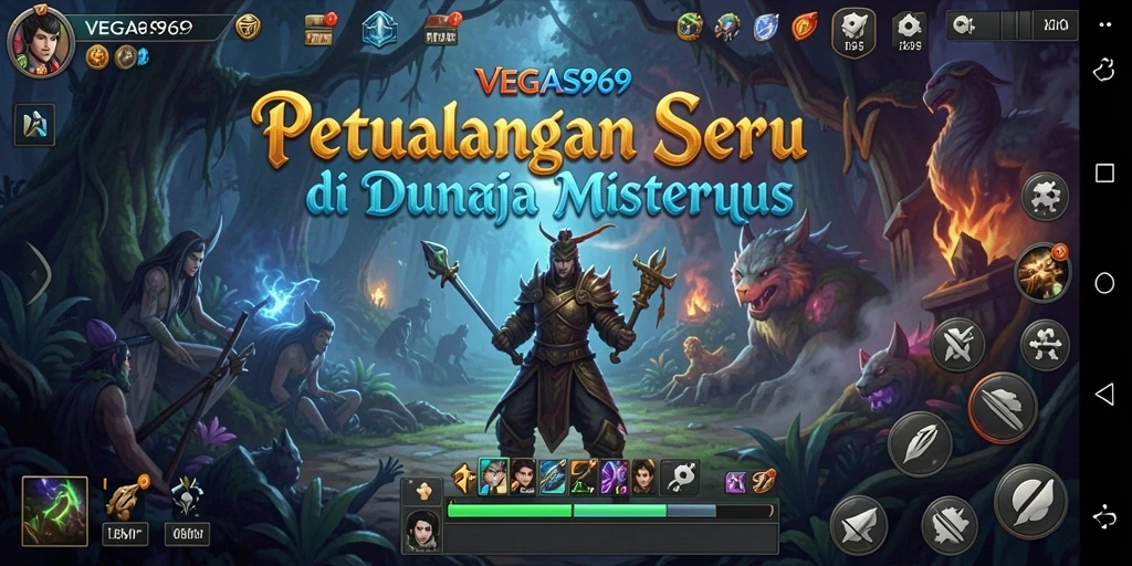 Screenshot gameplay menunjukkan aksi seru di dunia petualangan VEGAS969.