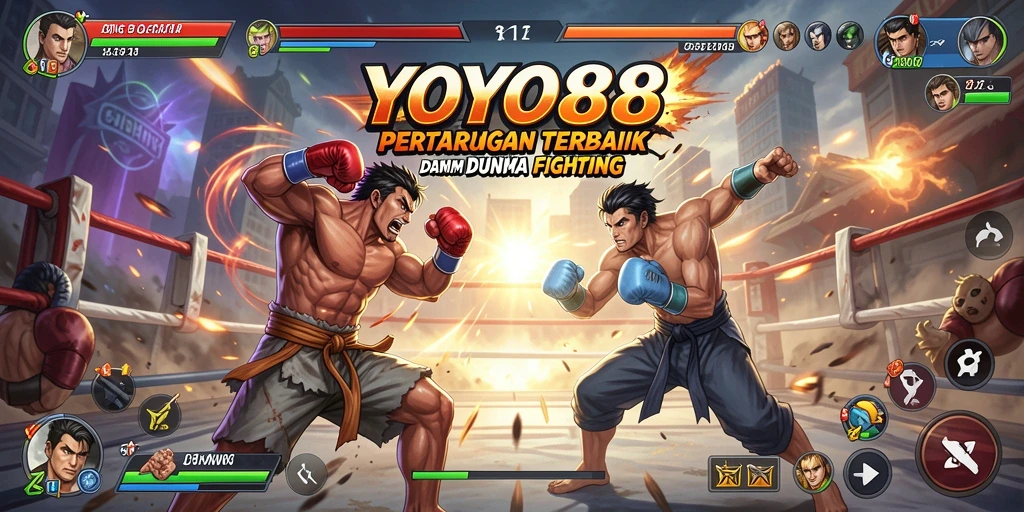 Gameplay seru dalam YOYO88 dengan aksi bertarung intens.